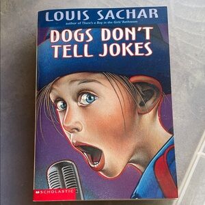 Scholastic Blue and Red 'Dogs Don't Tell Jokes' Book